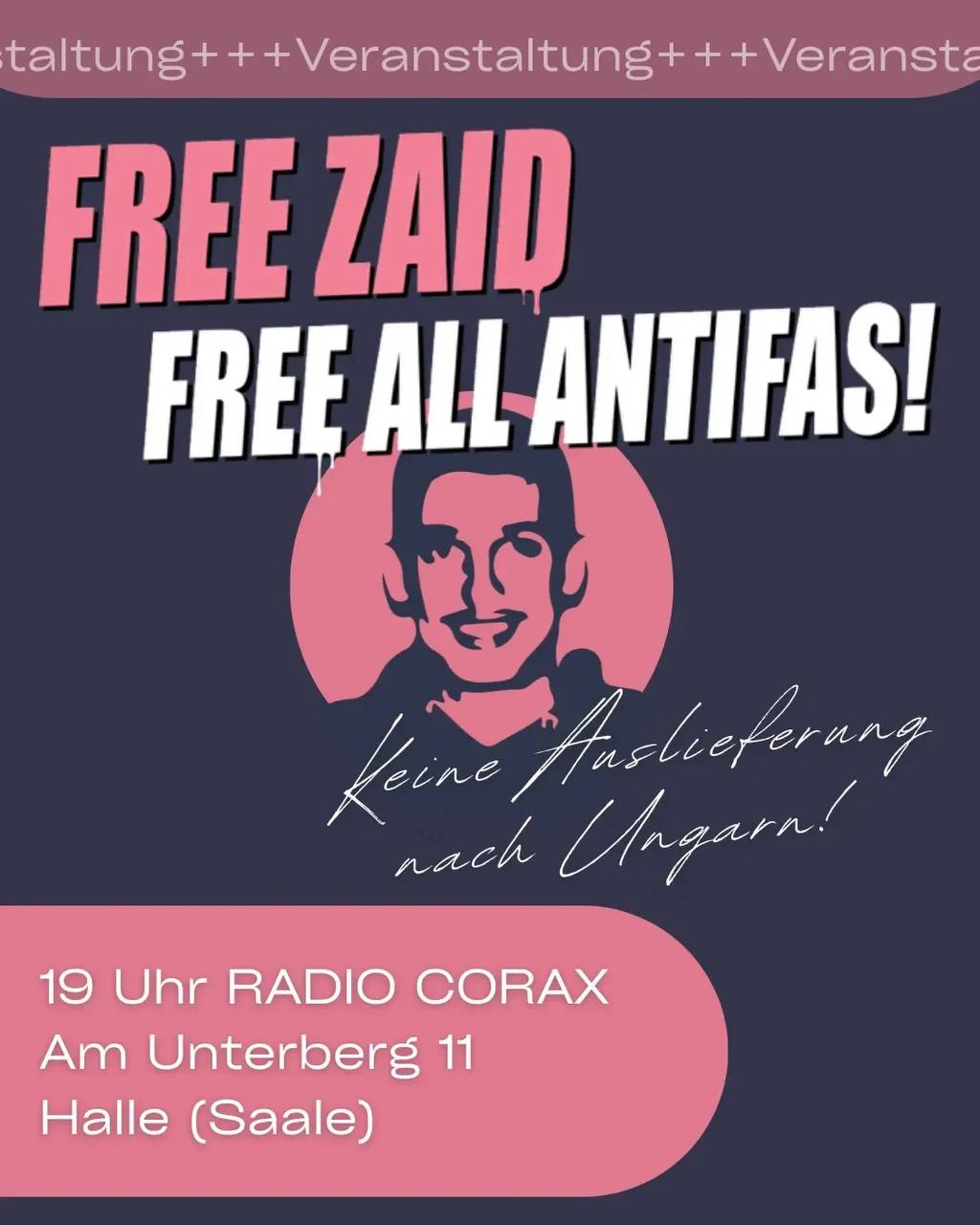 Free Zaid! Free All Antifas! Infovortrag